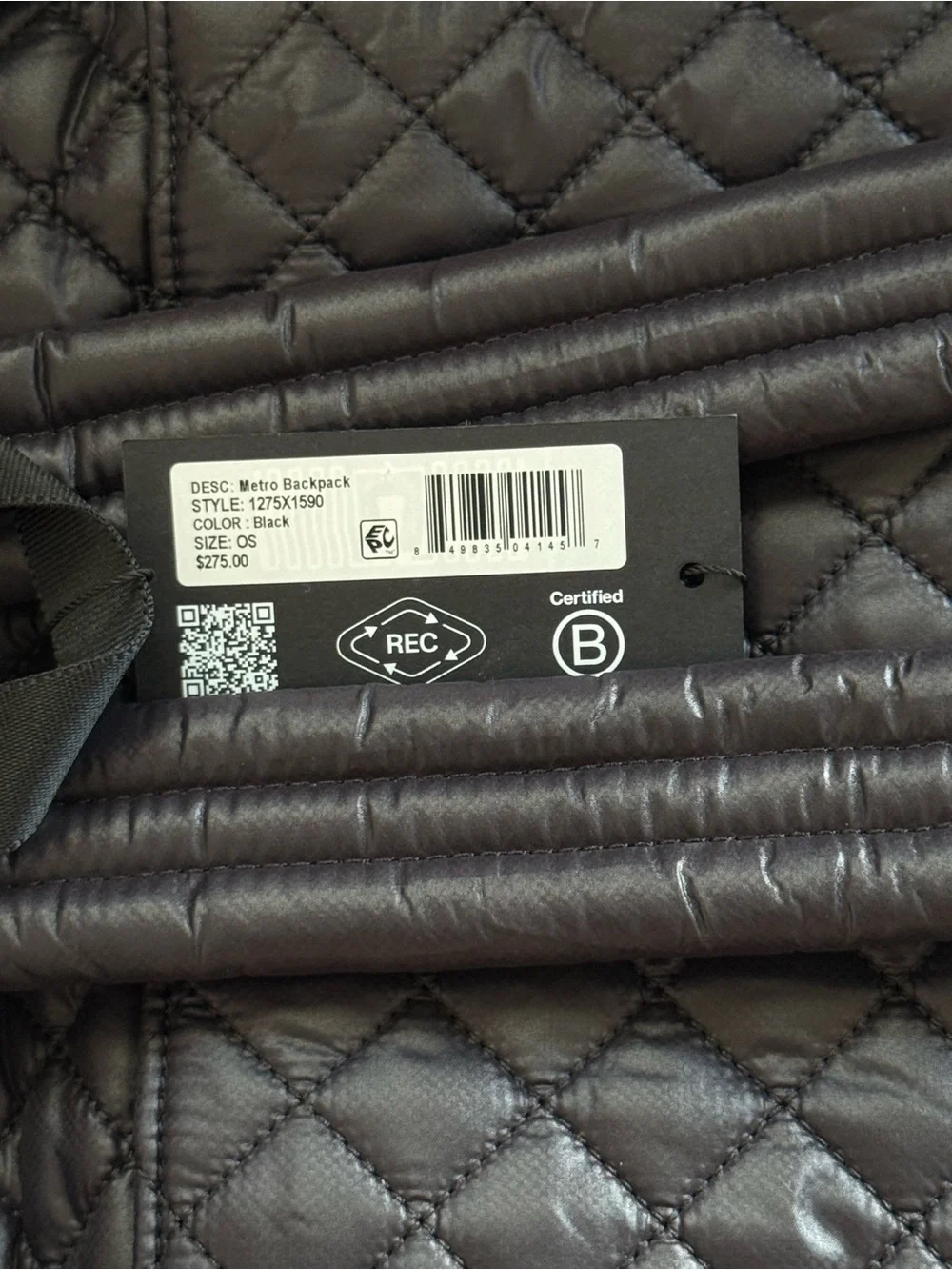 MZ Wallace Metro Backpack II- Black